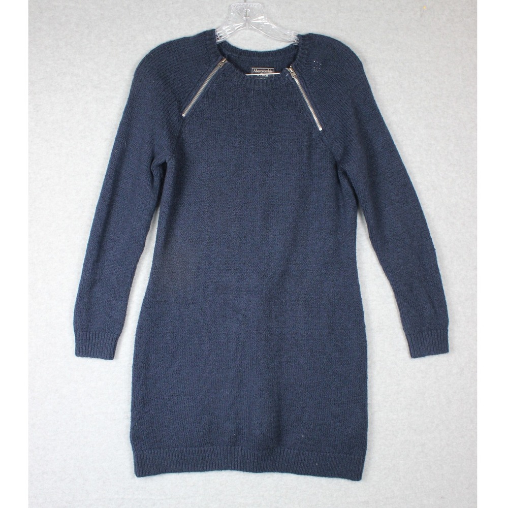 Abercrombie & Fitch Sweater Dress Knit Long Sleeve Zipper Detail MP